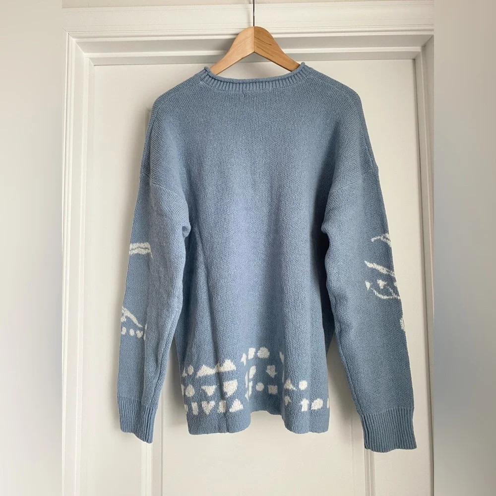 Anthropologie Scotch & Soda Jacquard Crew-Neck Sweater (Size L) - NWT - Picture 6 of 6